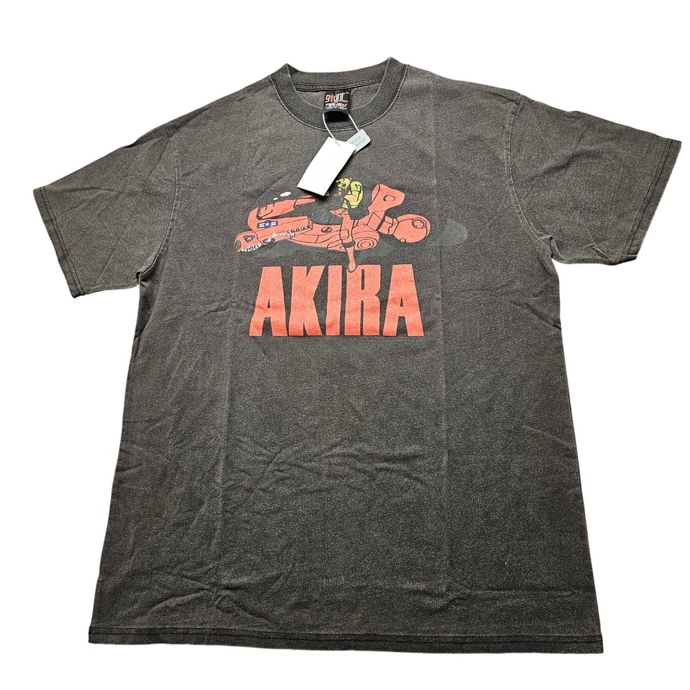 Giant by‎ Tee Jays Akira Anime Graphic T-Shirt XL Faded Black Vintage Style 90s
